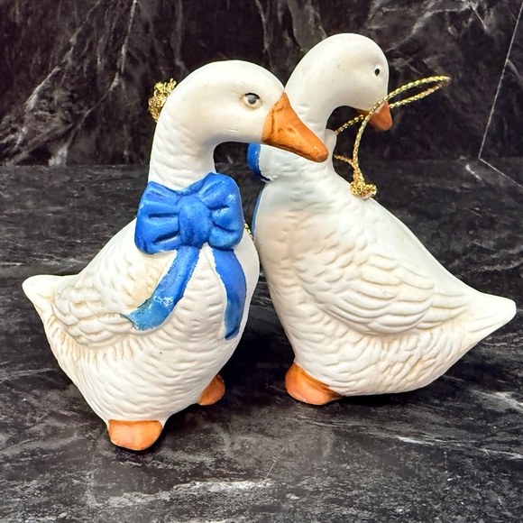 Blue Bow Goose Ornaments - Picture 11 of 11